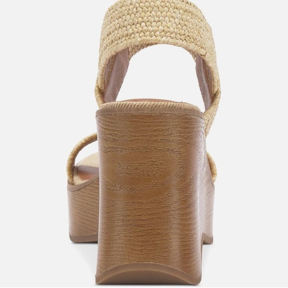 ✅LUCKY BRAND Delukah Womens Ankle Strap Slingback Wedge Sandals Sz 8.5 - Picture 3 of 7